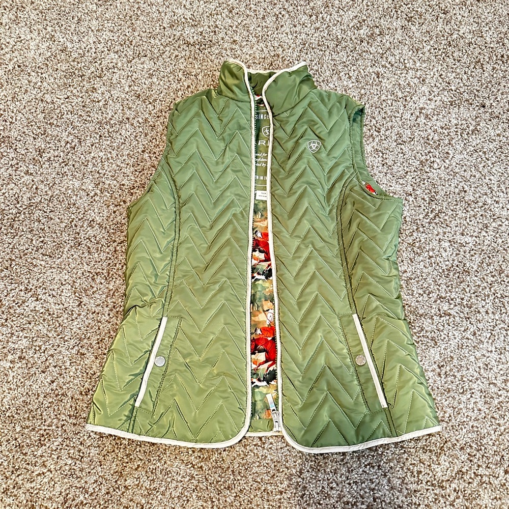 Green Quilted Women’s Vest